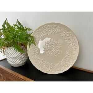 Vintage Lenox China Marriage Plate, Large Serving Platter, 24K Gold Trim